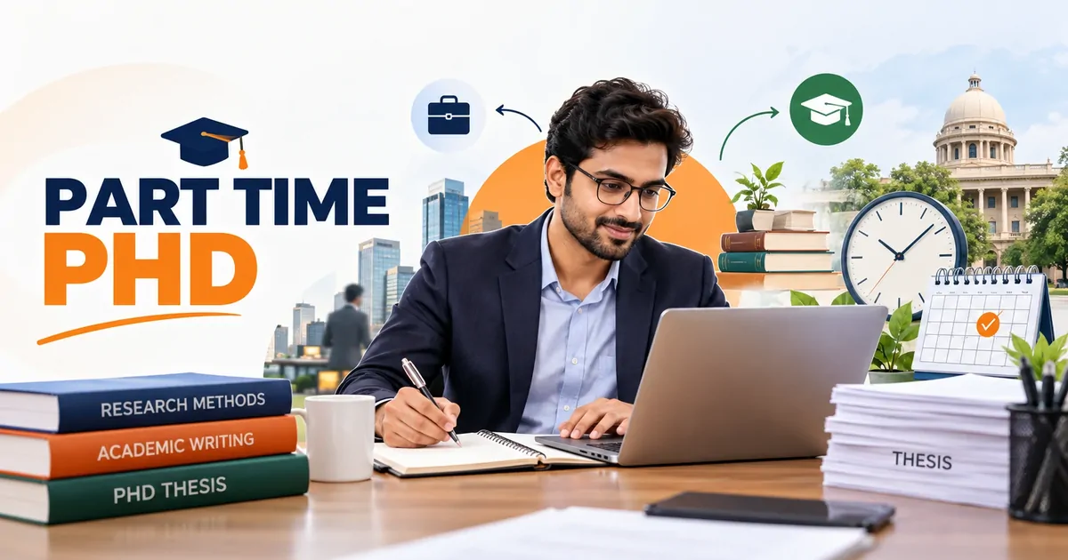 Part Time PhD in India for Working Professionals